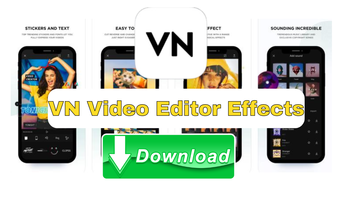 VN Video Editor effects