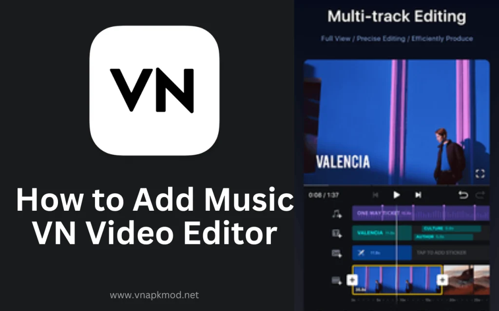 How to add music in VN Video Editor